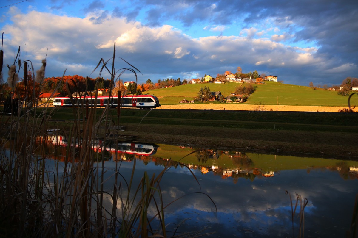 Der sonnigste November aller Zeiten sollte es werden ,..... 5063.09 auf dem Weg nach Wies bei den berühmten Kresteichen am gestrigen 9.11.2015