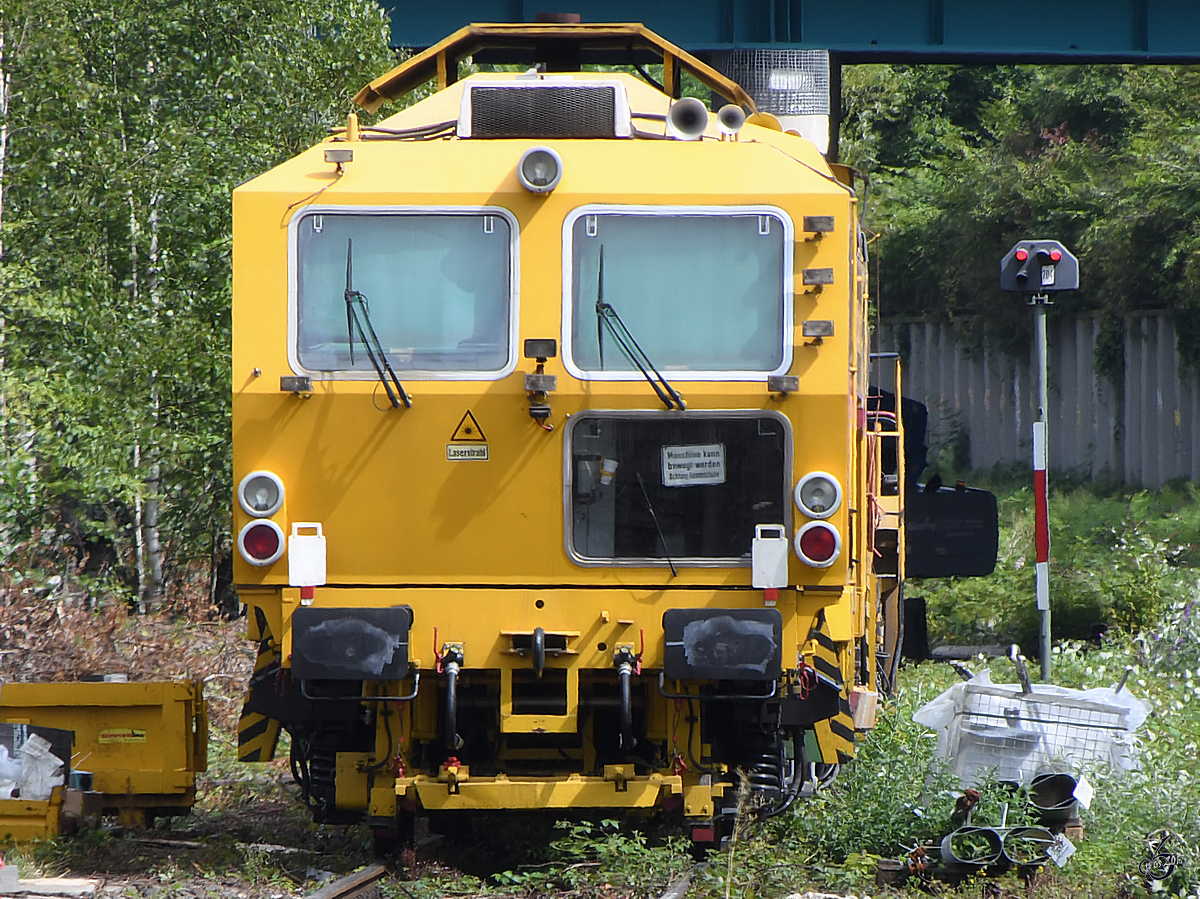 Der Stopfexpress 09-3X Dynamic am Hattinger Bahnhof. (August 2017)