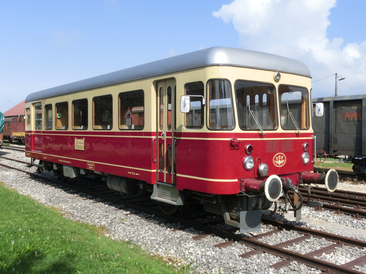 Der T06 am 3. September 2017 in Gerstetten beim Bahnhofsfest von den Ulmer Eisenbahnfreude (UEF).
