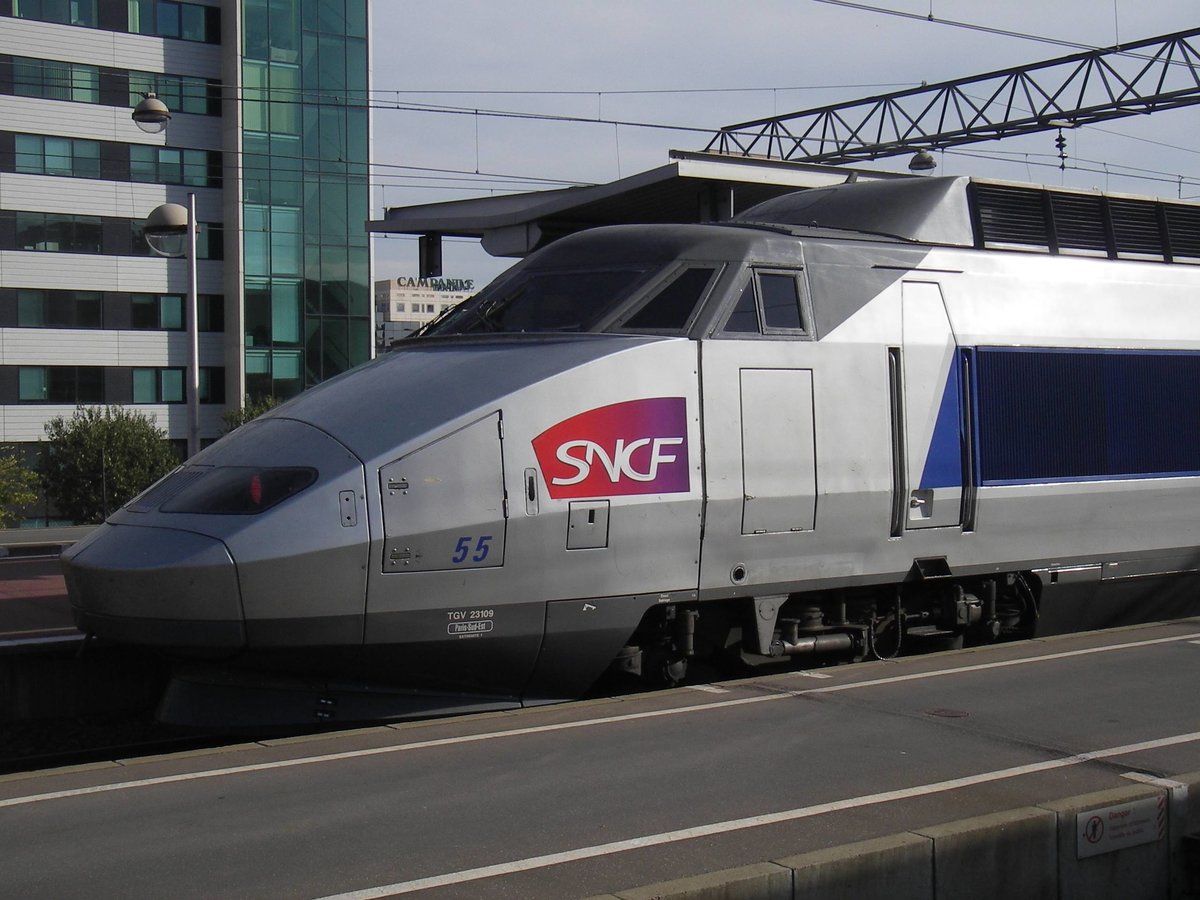 Der TGV in Lyon aufgenommen bei einer Frankreichreise im Jahr 2005