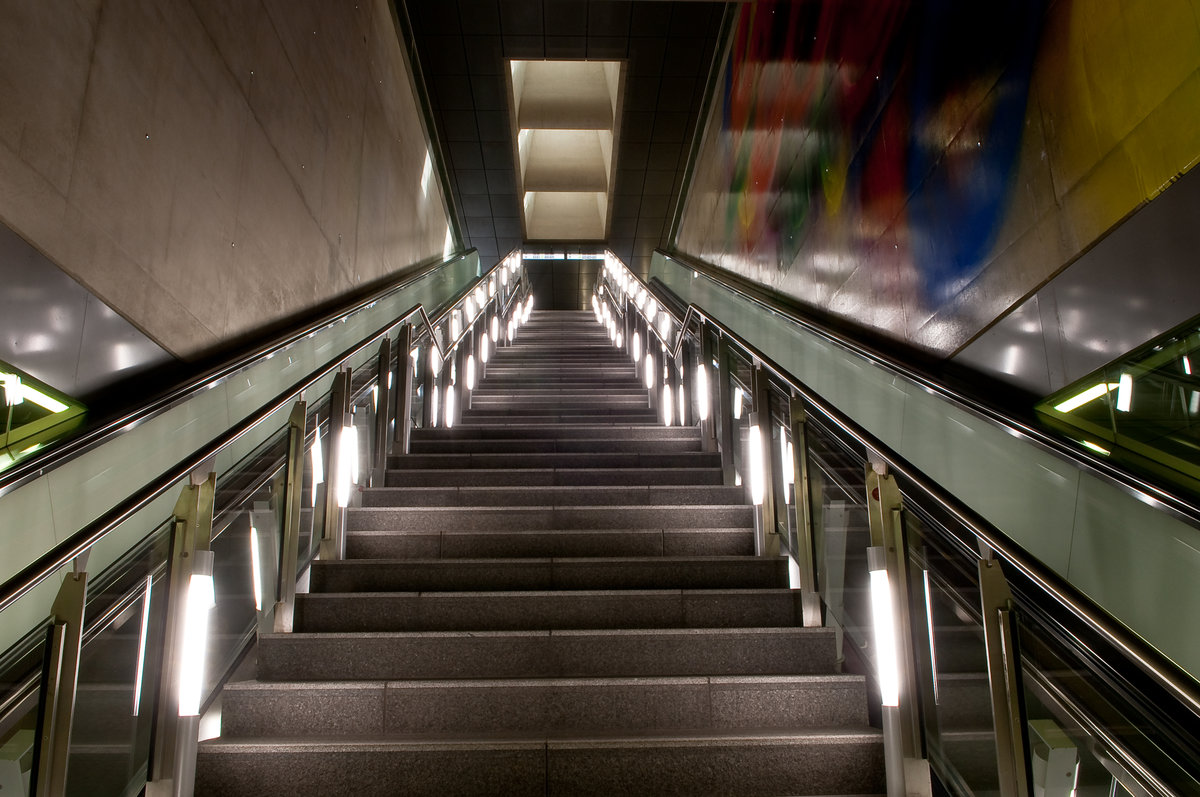 Der U-Bahnhof am Clodwigplatz. Aufgenommen am 12.5.2019.