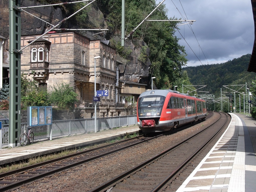 Desiro - 642 149 / 649 - als Nationalparkbahn - RB/Os 5449 - in Schöna - am 27-September-2015
