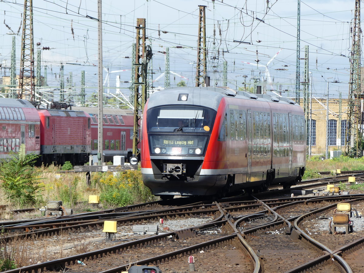 Desiro als RB113 nach Leipzig(Hbf.)am 04.09.2016 bei der Einfahrt in den Leipziger Hauptbahnhof.
