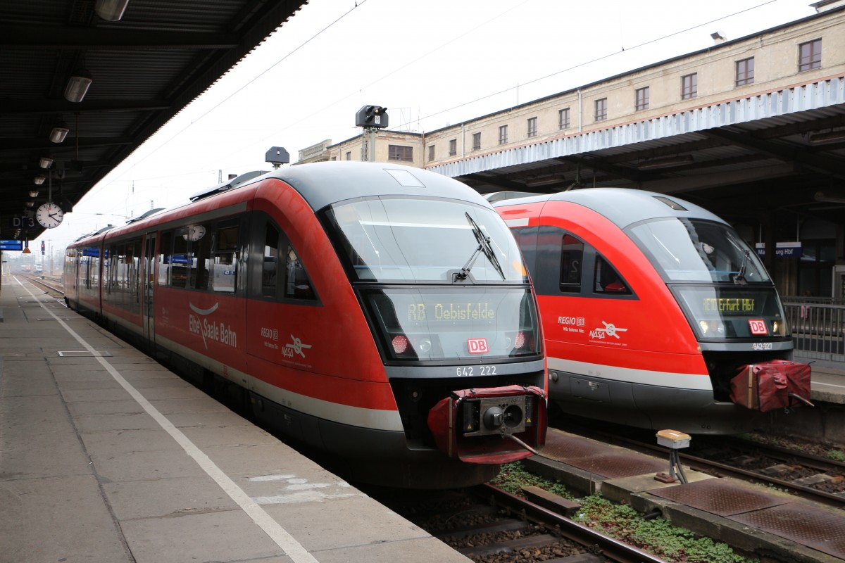 Desiro der Elbe Saale Bahn am 10.03.2015 in Magdeburg 