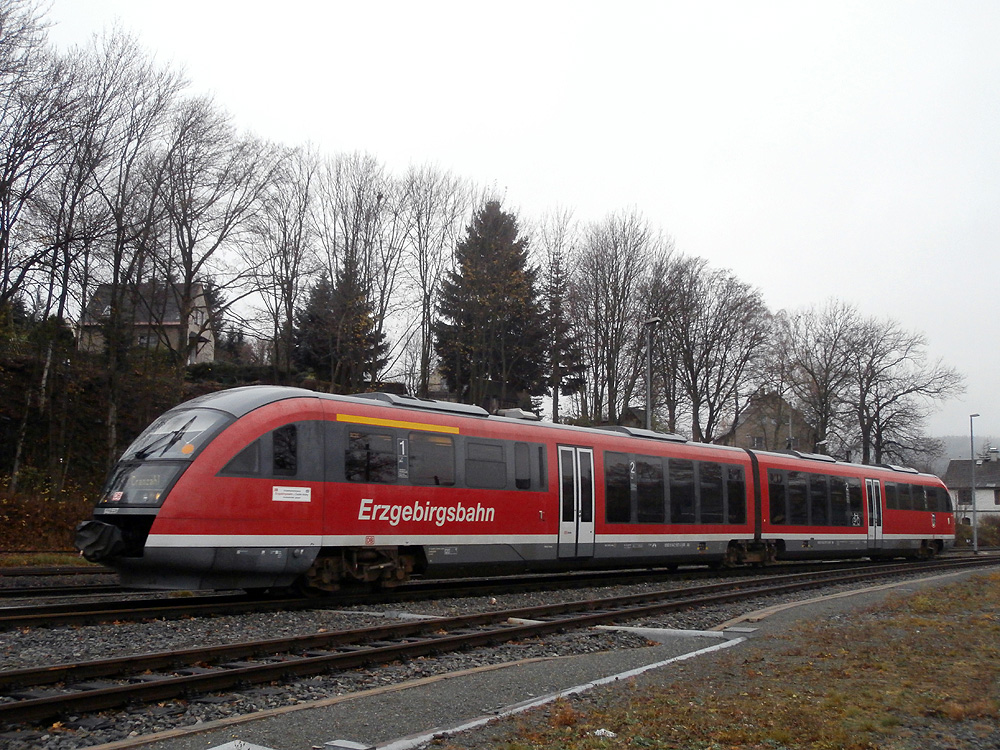 Desiro kommt nach Cranzahl an. (08.11.2013)
