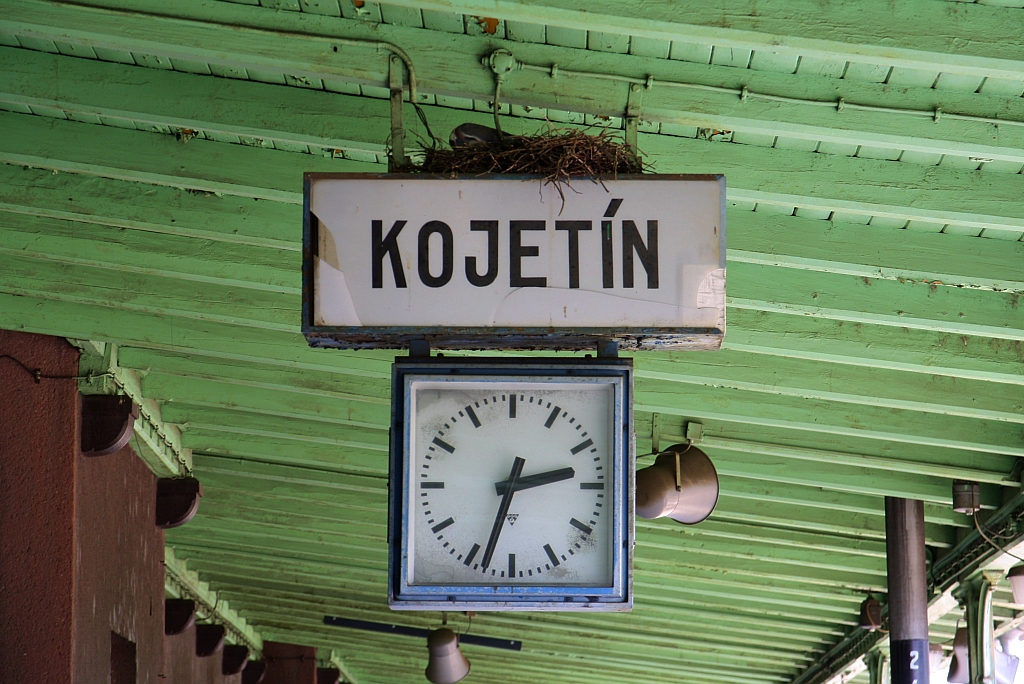 Detail im Bahnhof Kojetin. Bild vom 20.Juli 2019.