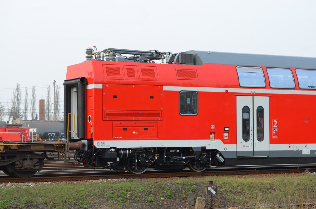  Detail Hinten .... Twindexx Vario Steuerwagen (Lok) 91 80 0445 002-2 D-DB DBpzfa in Leipzig Engelsdorf 05.04.2016