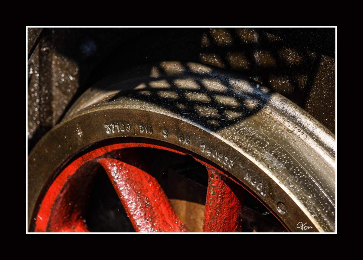 Detail der NBiK Dampflok 93.1332 in Ferlach.
21.8.2011