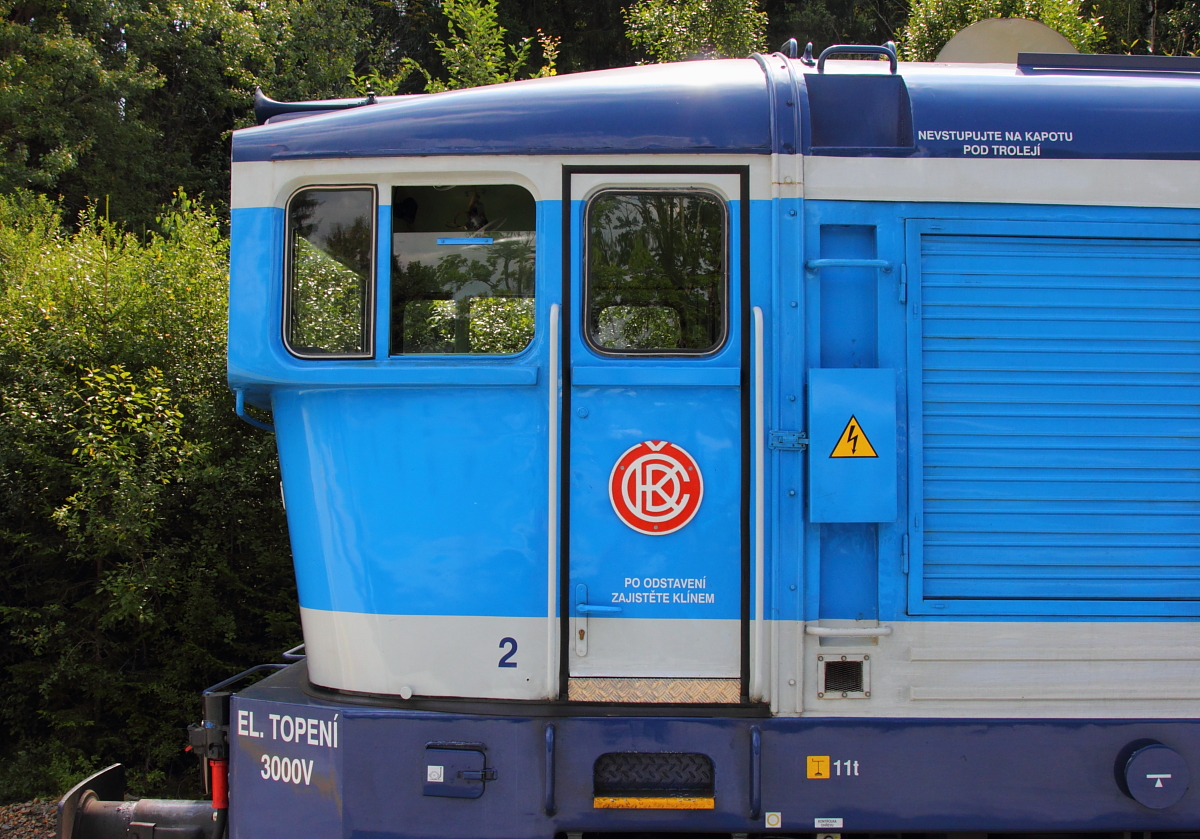 Detailaufnahme vom Führerstand 2 der 754 006-5 CD in Železná Ruda (Eisenstein) am 18.08.2016