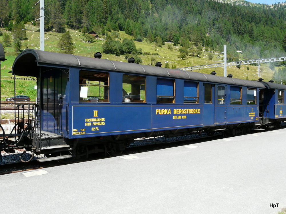 DFB - Personenwagen ABD 4558 in Oberwald am 17.08.2013