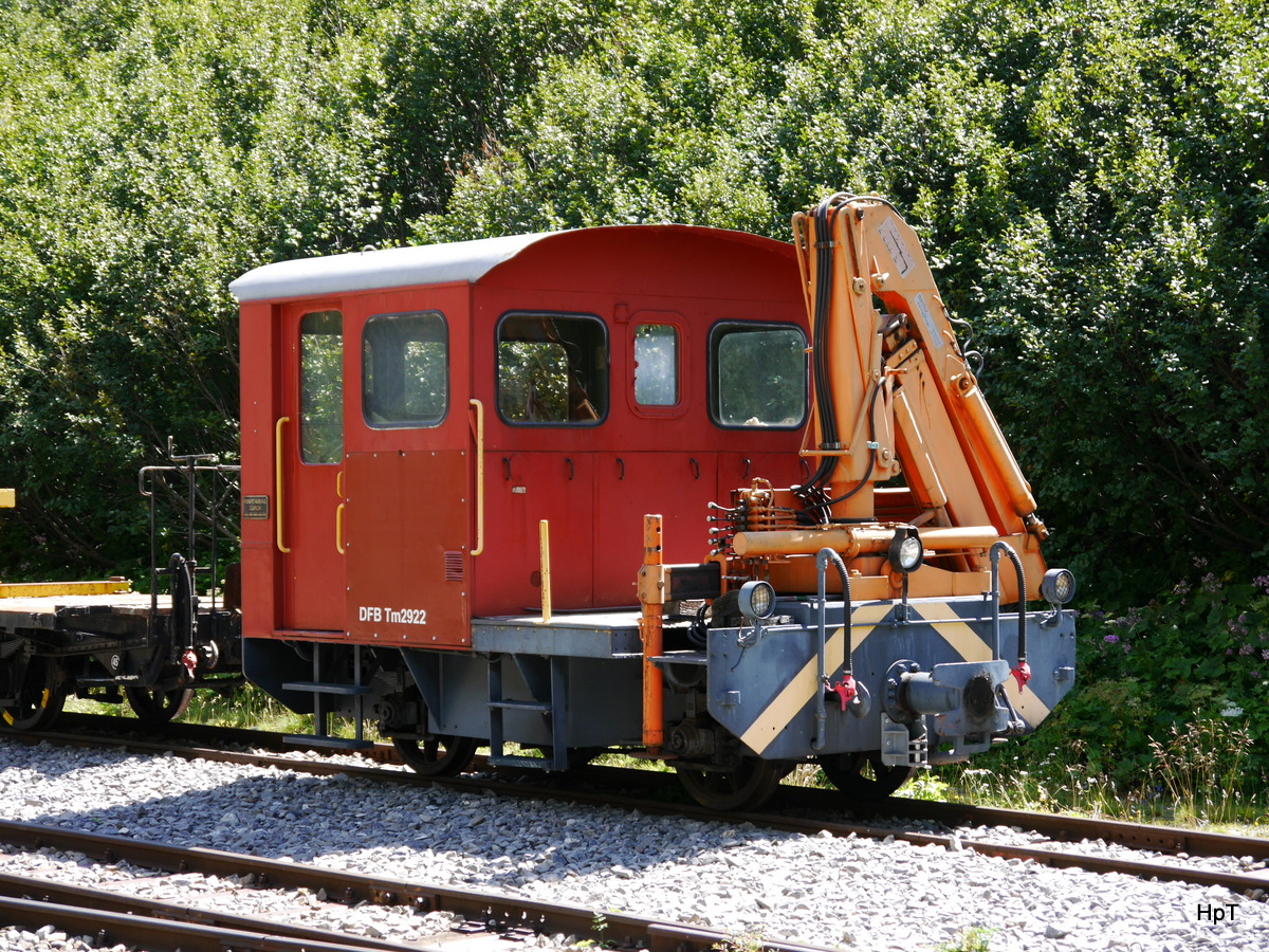 DFB - Rangierlok Tm 2/2 2922 ( ex MGB ) abgestellt in Gletsch am 04.08.2017