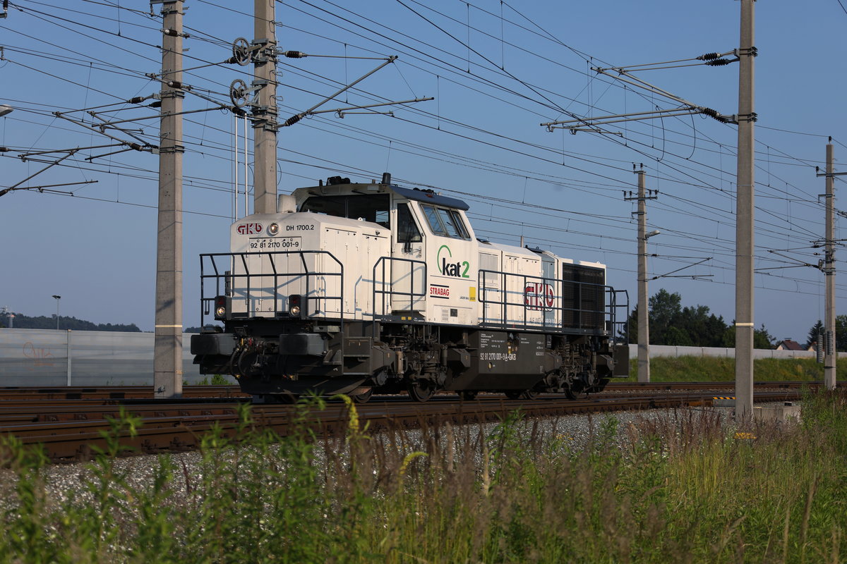 DH 1700.2 beim umfahren ihres Güterzuges in Kalsdorf am gestrigen 20.Juni 2017