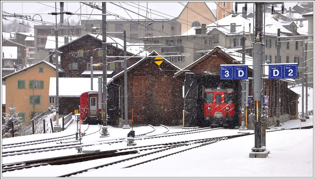 Dhe 4/4 im Lokdepot Disentis/Mustér. (13.01.2016)