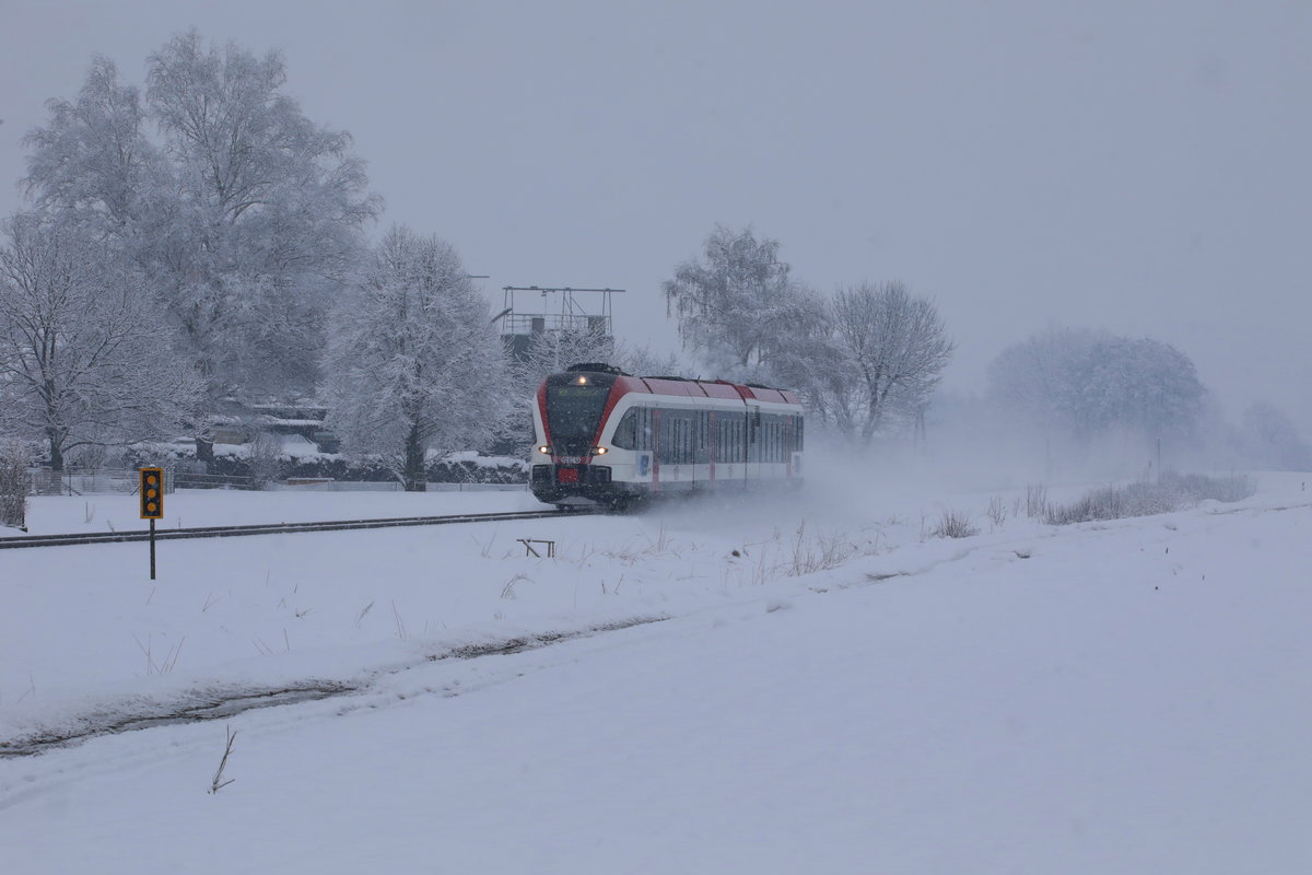 Dichter Schneefall beherrscht die Weststeiermark in den letzten tagen und auch in den nächsten. 
21.02.2018 bei Lebing. 