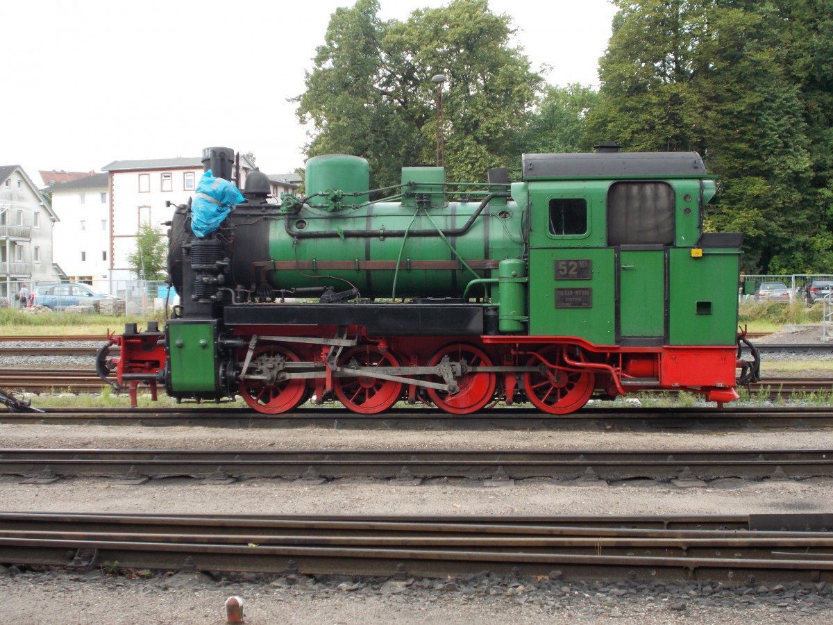 Die 100jährige Mh52 stand,am 04.August 2014,in Putbus