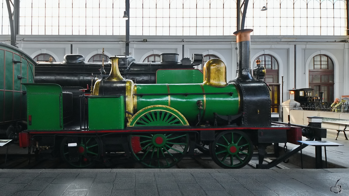 Die 1862 bei John Jones & Son in Groß-Britannien gebaute Dampflokomotive 1 “Tardienta” war Anfang November 2022 im Eisenbahnmuseum Madrid ausgestellt.