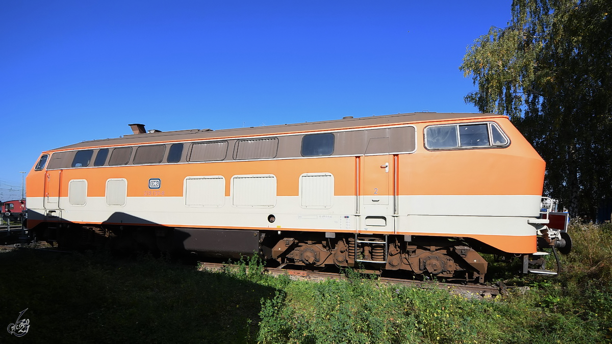 218 4380 zieht am 26.01.2013 die Wagen des IRE 4209 von Ulm nach
