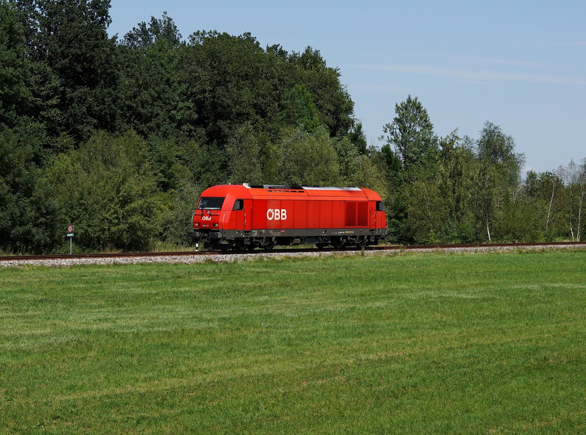 Die 2016 070 am 21.07.2017 unterwegs bei Mining.