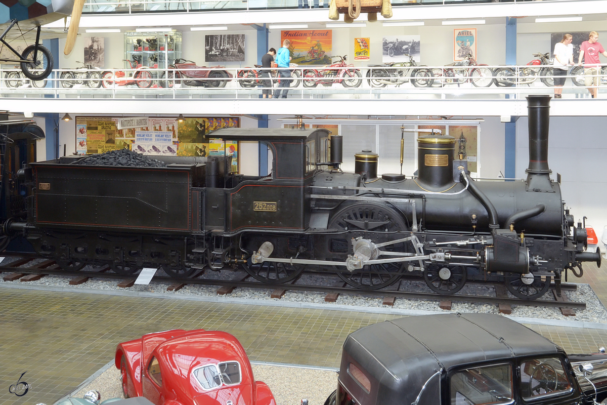 Die 252 008 im Technischen Nationalmuseum Prag (September 2012)