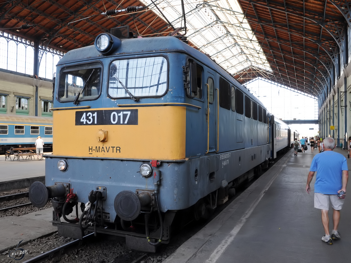 Die 431 017 im Westbahnhof von Budapest (August 2013)