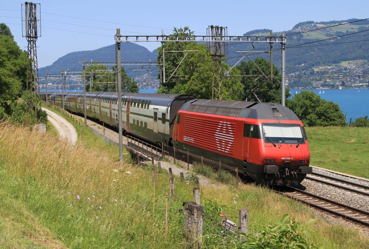 Die 460 030-0 mit einem IC bei Einigen am 21.06.2014