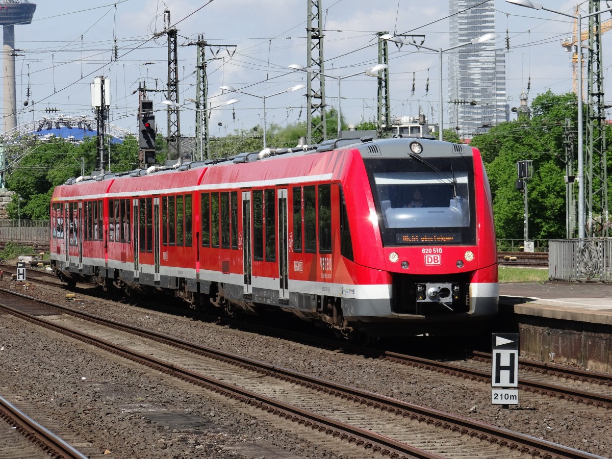 Die 620 510 fahrt im Bf. Köln Deutz am 13-05-2015