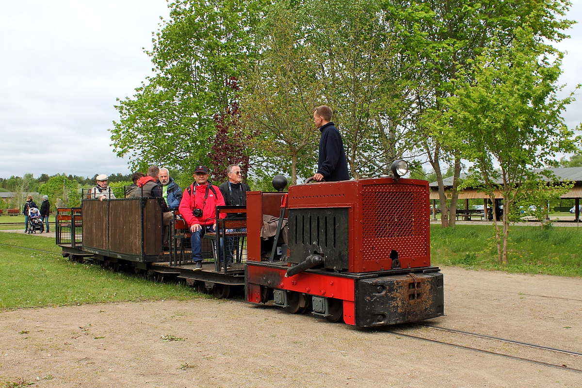Die 720 mm Feldbahnlok des 500 mm Feldbahnprojekts e. V. Berlin zu Gast beim Märkischen Feldbahnfest am 10.05.2015.
Die Maschine des Typs Ns 1 wurde 1955 bei der LKM Babelsberg mit der Fabriknummer 247290 gebaut.
Weitere Daten (Quelle  500 mm Feldbahnprojekt Berlin)
KW / PS:	9,5/13
Getriebe:	2v.+2r.
Kraftübertragung:	Ketten
Letzter Einsatzort:	Mildenberg
Länge:	2320mm
Höhe:	1400mm
Breite:	1020mm
Gewicht:2,7t
