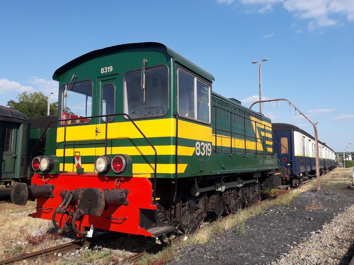 Die 8319, ein ex-SNCB diesellok - 550 HP - 33/50 km/h - Bf. Mariembourg - 08/07/2018