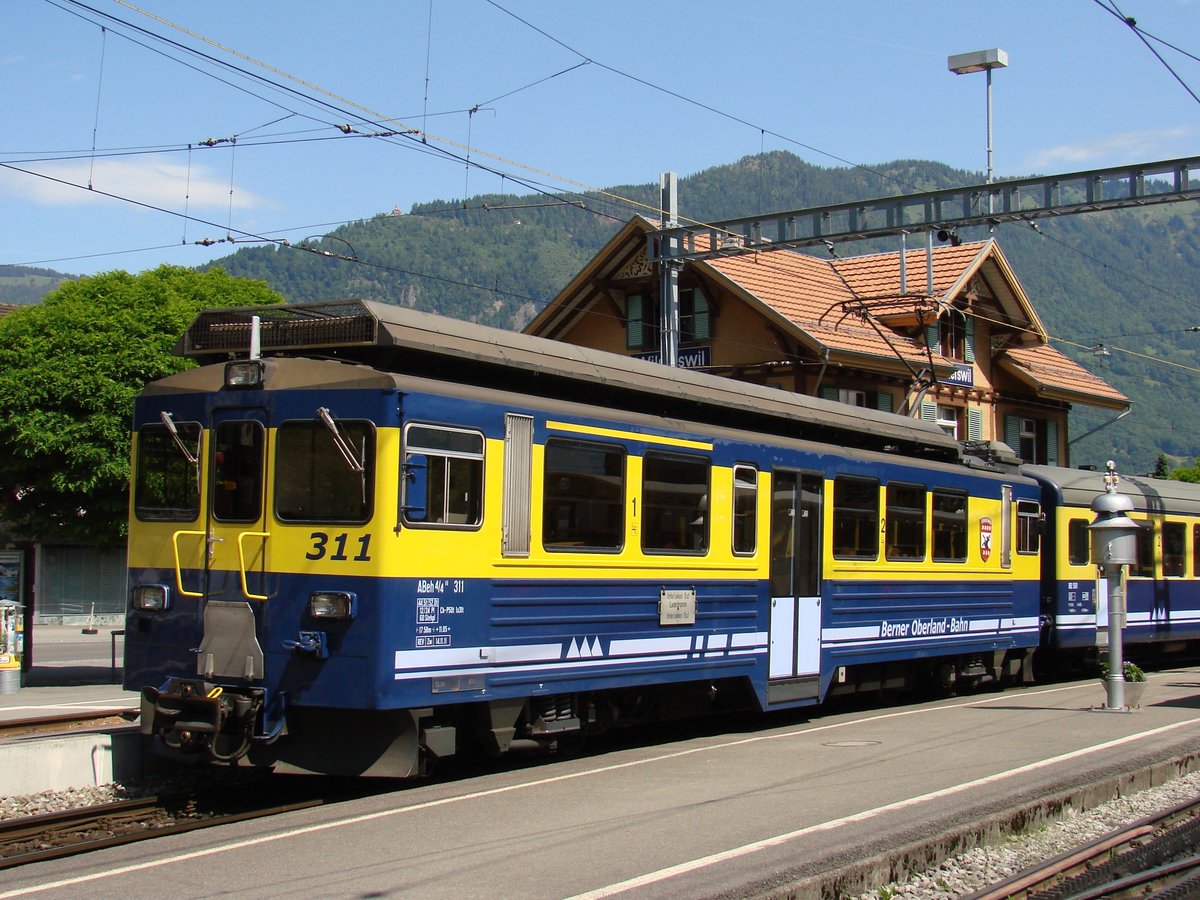 Die ABeh 4/4 II 311 im Bf. WILDERSWIL - 07-06-2012