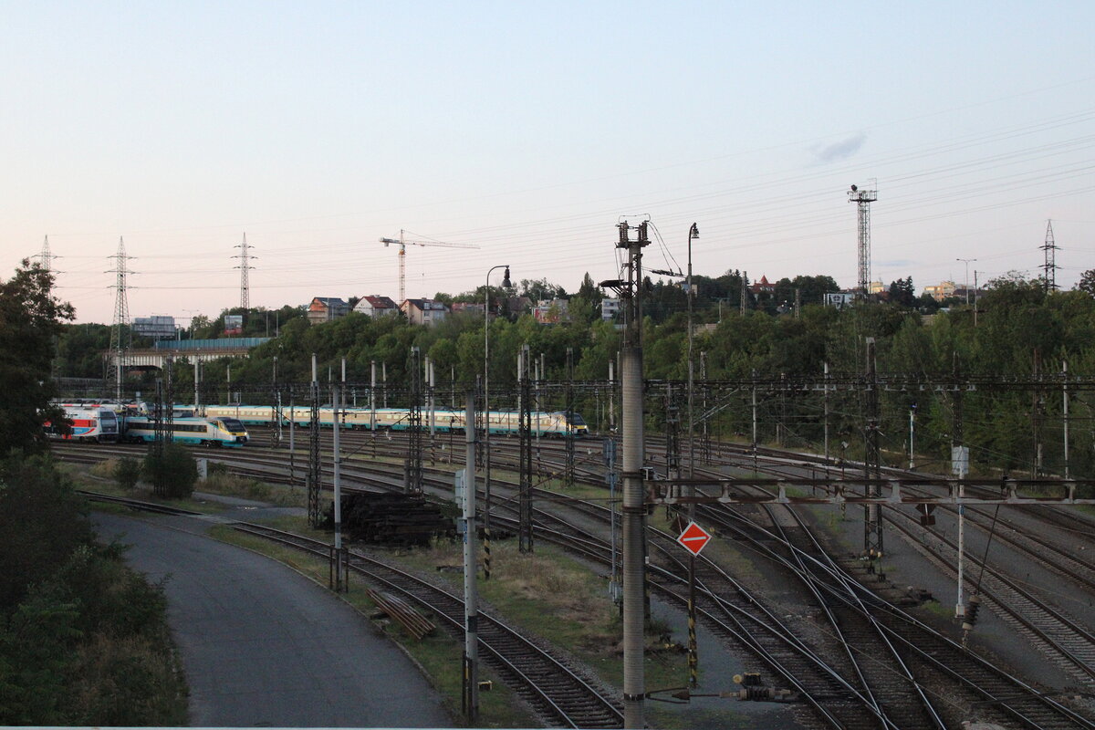 Die Abstellanlage in Praha ONJ am 29.07.2025.