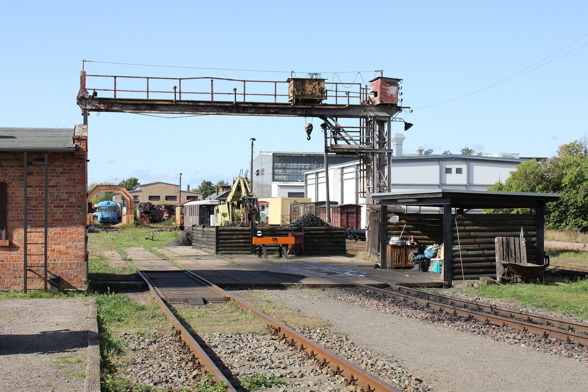 Die Bekohlungsanlage bei der MaLoWa in Benndorf, am 30.09.2023.