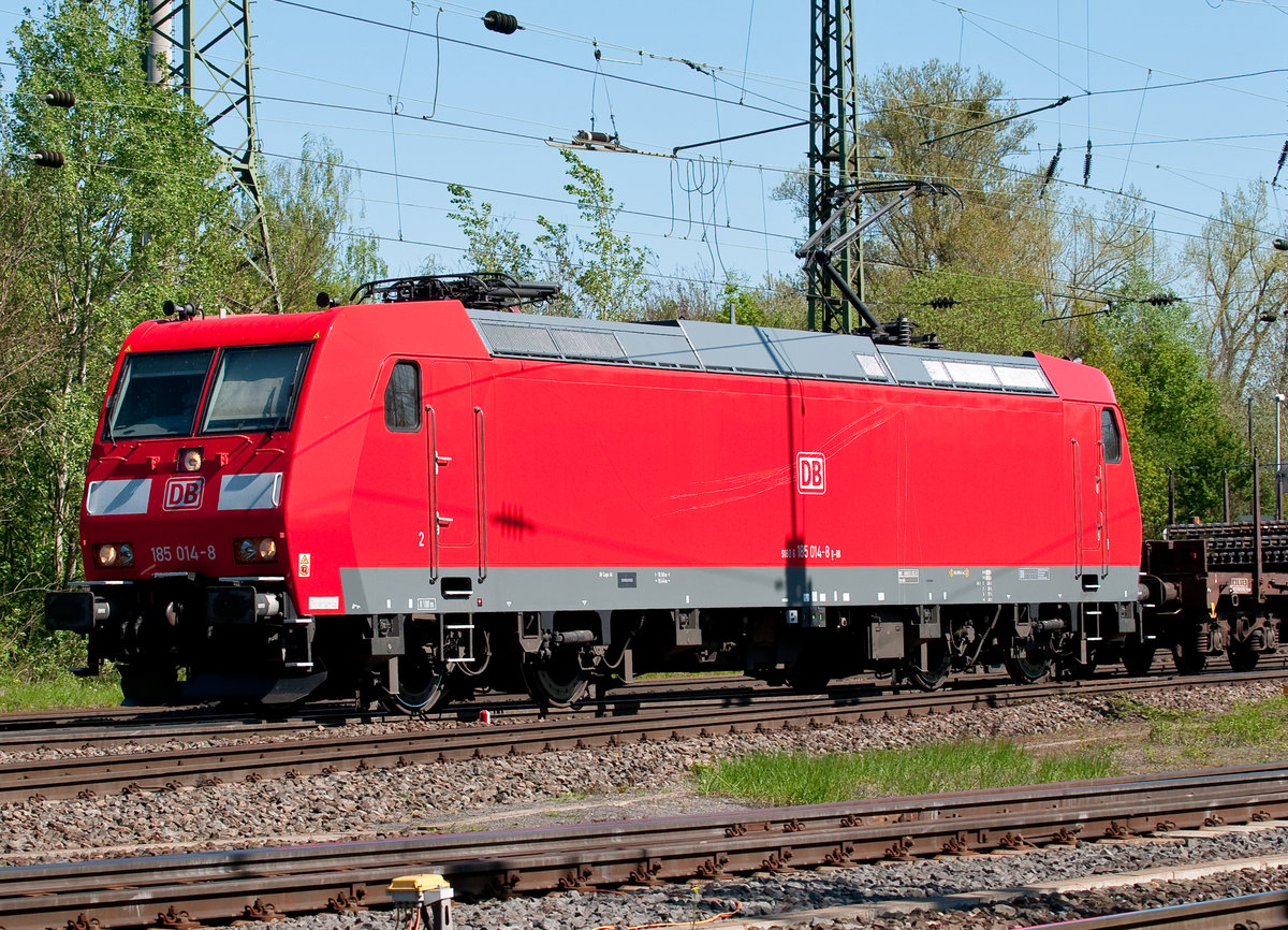 Die BR 185 in Porz-Gremberghoven. Aufgenommen am 23.4.2019.