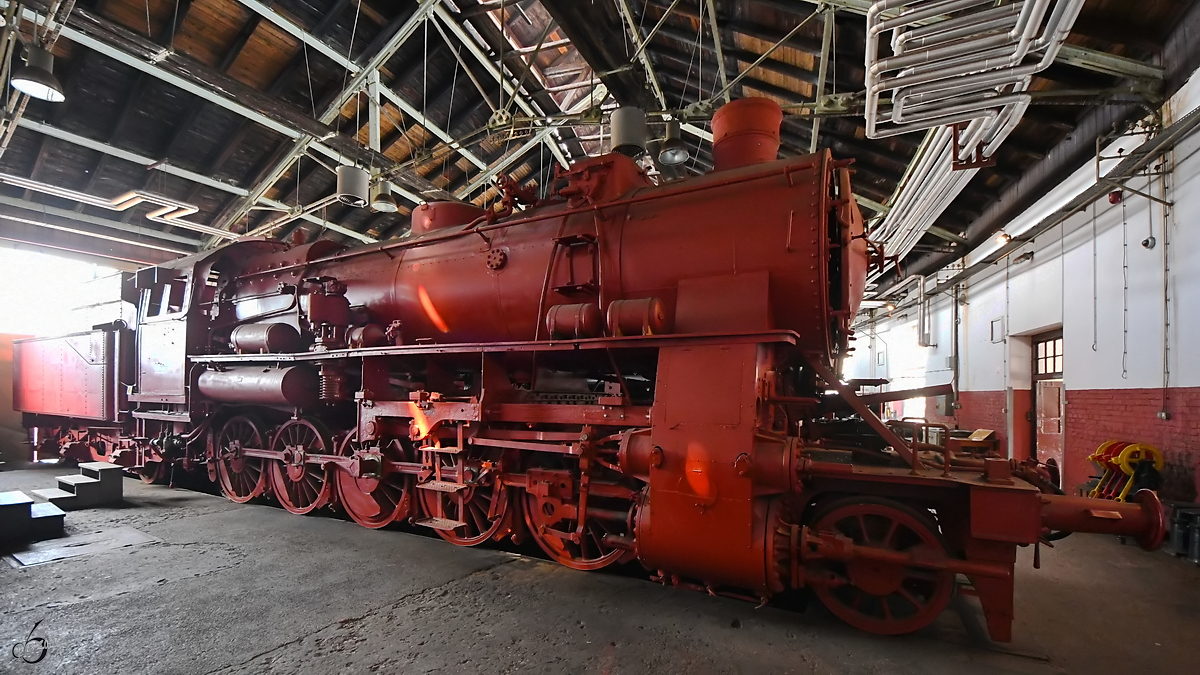 Die Dampflokomotive 36-013 entstand 1919 bei Henschel. (Eisenbahnmuseum Ljubljana, August 2019)