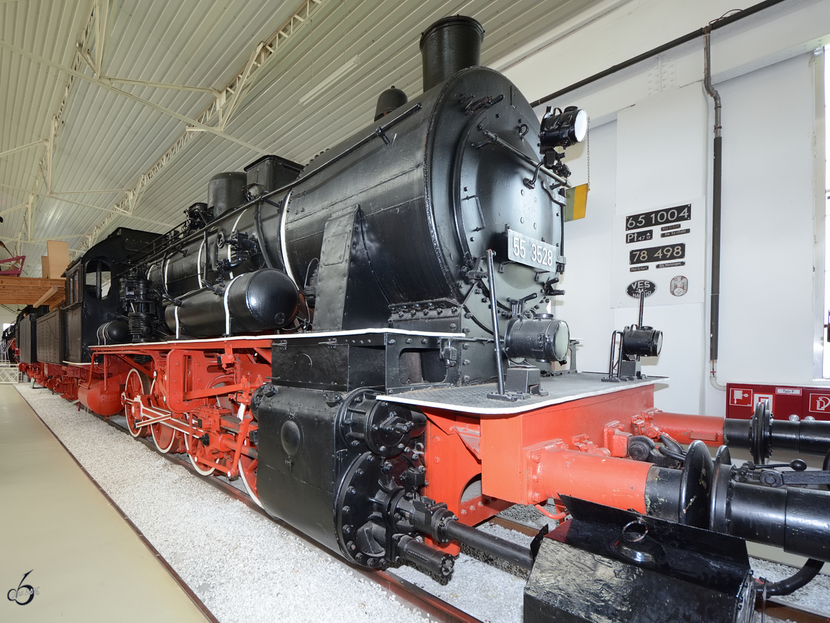 Die Dampflokomotive 55 3528 im Technikmuseum Speyer. (Mai 2014)