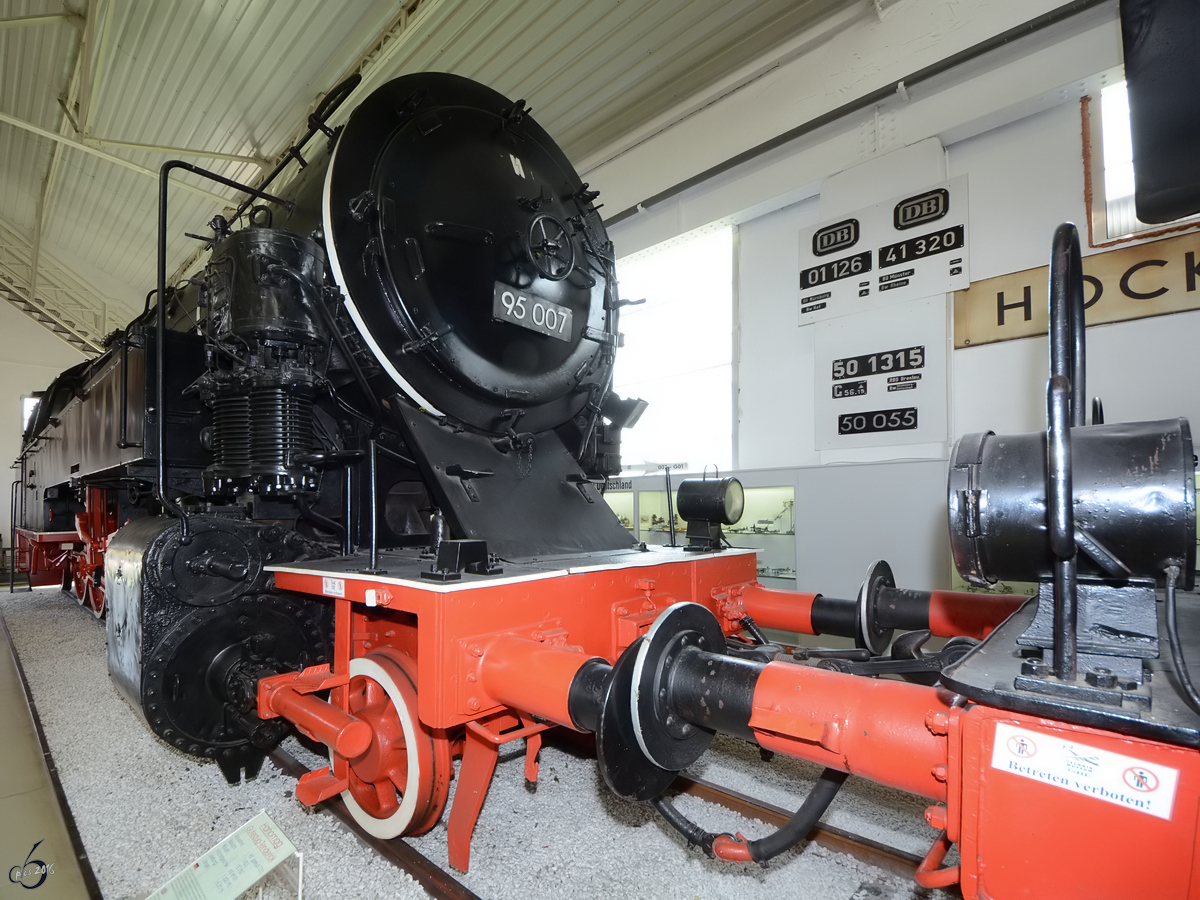 Die Dampflokomotive 95 007 im Technikmuseum Speyer. (Mai 2014)