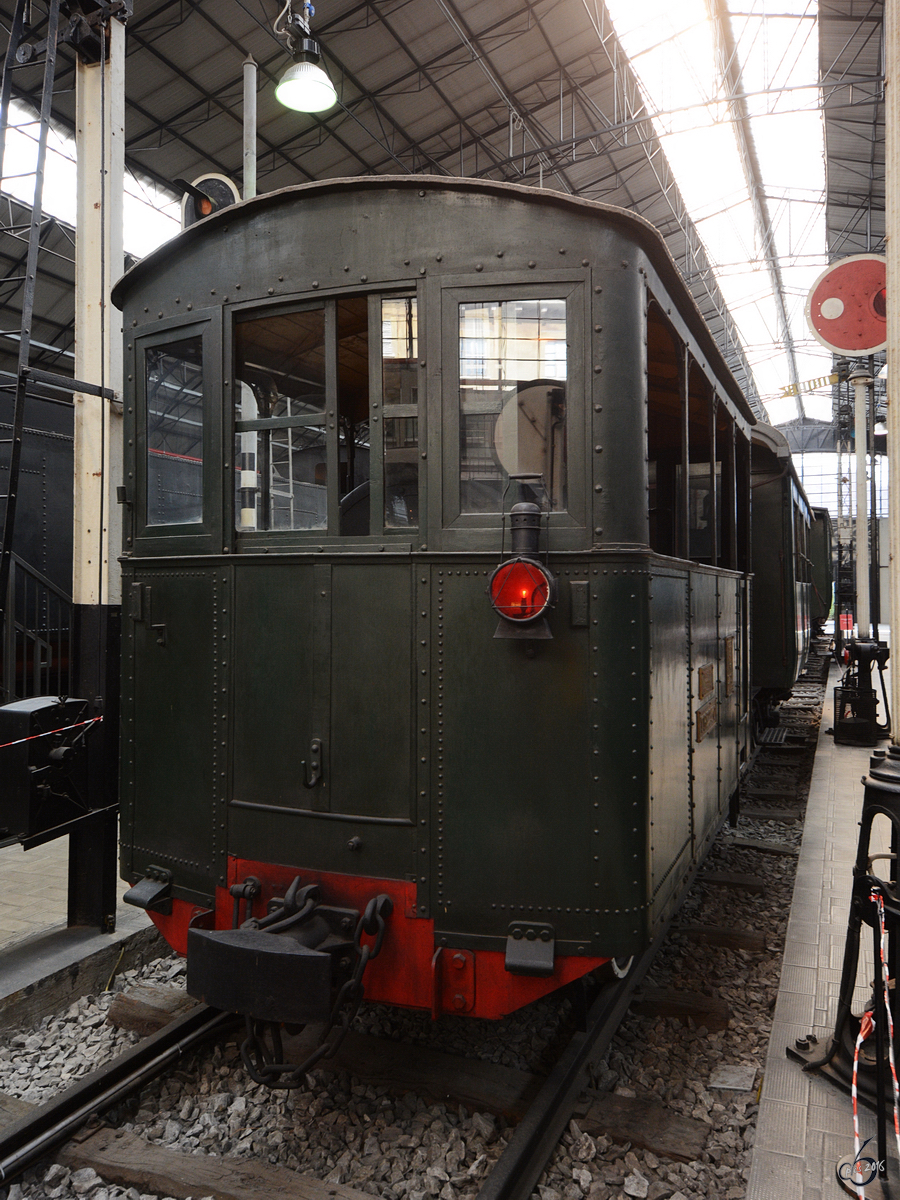 Die Dampflokomotive B.C34 im Museum für Wissenschaft und Technik in Mailand (April 2015)