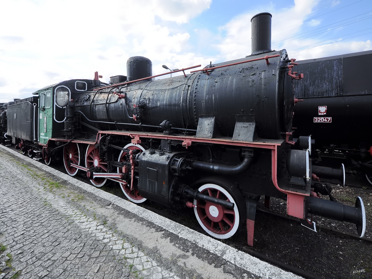 Die Dampflokomotive Oi1 (Preußische T6) im Eisenbahnmuseum Warschau (August 2011)