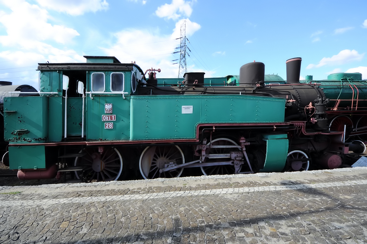 Die Dampflokomotive Oki1 (Preußische T11) im Eisenbahnmuseum Warschau (August 2011)