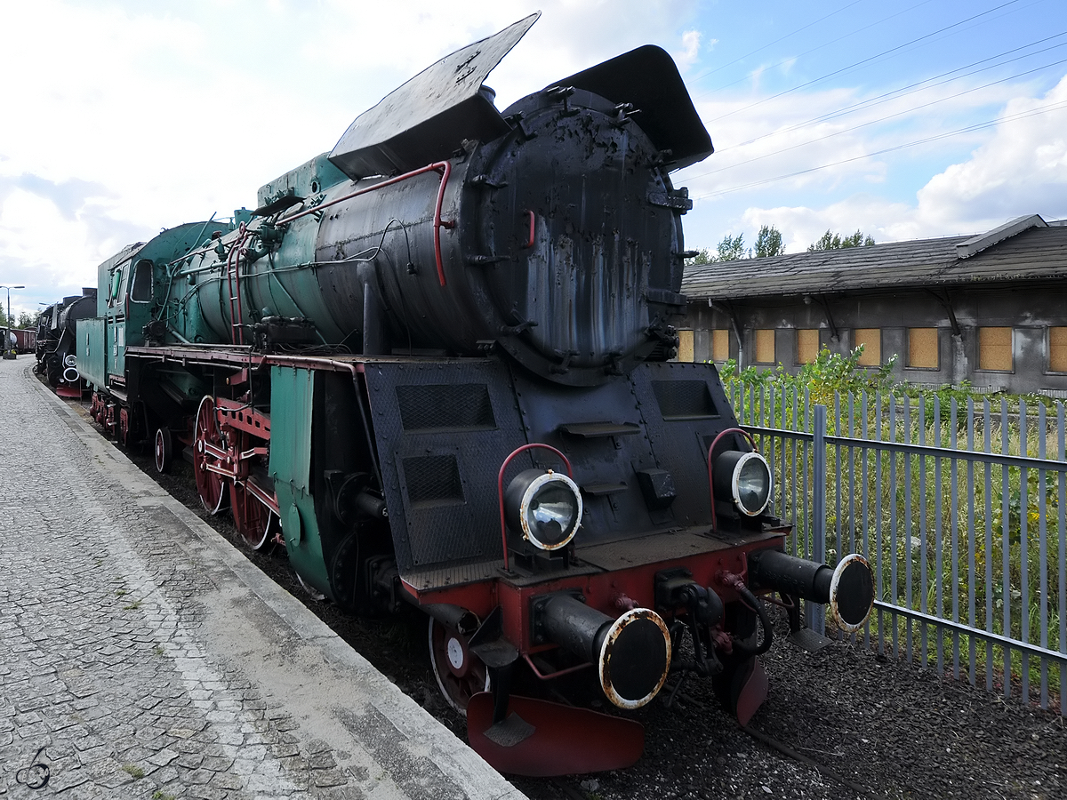 Die Dampflokomotive Ol49 im Eisenbahnmuseum Warschau (August 2011)