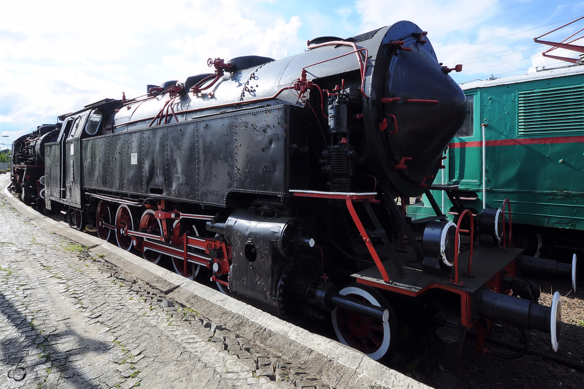 Die Dampflokomotive TKZ im Eisenbahnmuseum Warschau (August 2011)