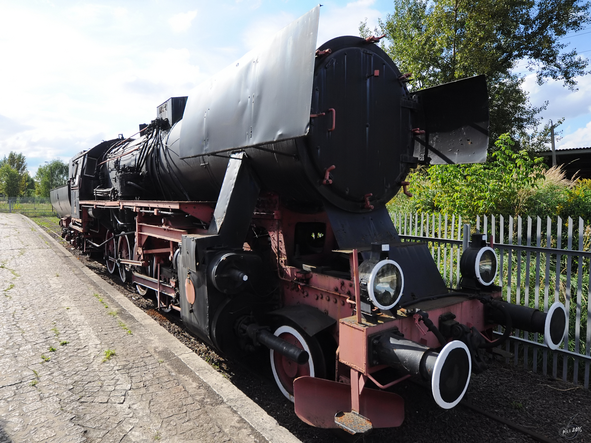 Die Dampflokomotive Ty2 (BR 52) im Eisenbahnmuseum Warschau (August 2011)