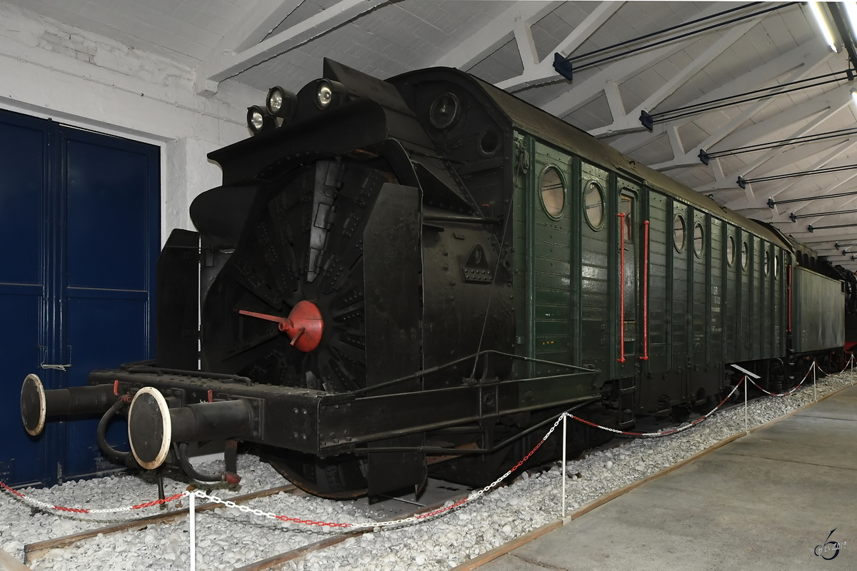Die Dampfschneeschleuder 700 582 vom Typ SSH61 wurde im Jahr 1930 gebaut. (Oldtimermuseum Prora, April 2019)
