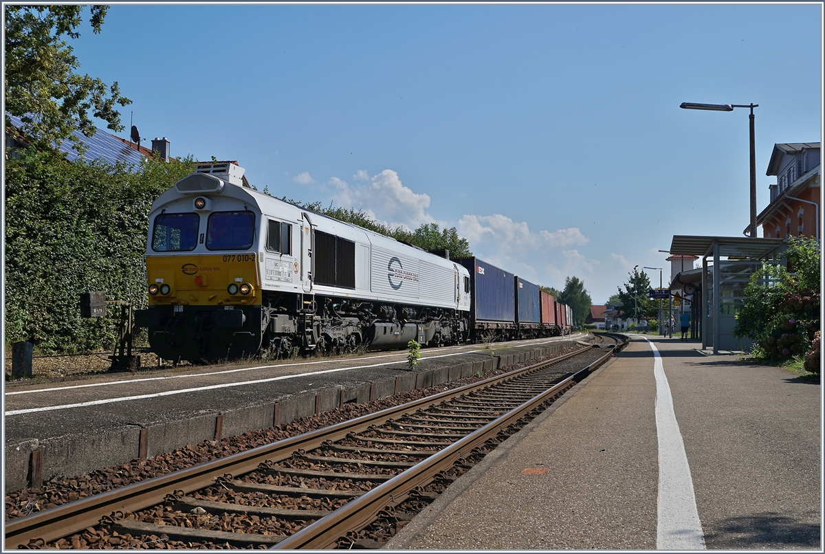 Die der DB gehörende und in Frankreich eingestellte Class 77 Diesellok mit der UIC Nummer 98 87 0077 010-2 F-DB erreicht Nonnenhorn am Bodensee.
9. Sept. 2016
