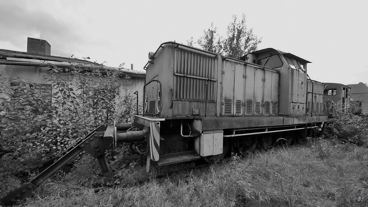 Die Diesellokomotive 106 658-8 war Ende September 2020 im sächsischen Eisenbahnmuseum Chemnitz-Hilbersdorf abgestellt.