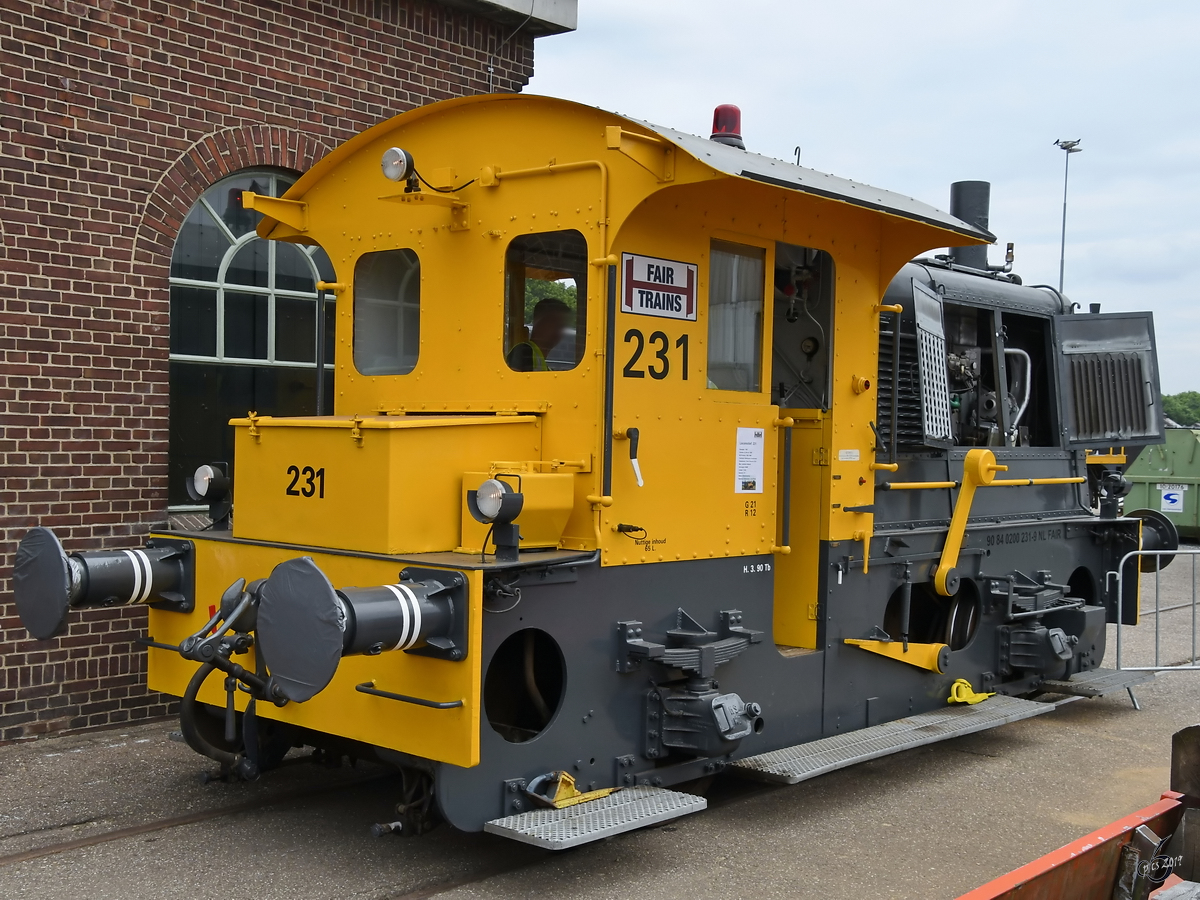 Die Diesellokomotive 231 Ende Mai 2019 in Blerick.