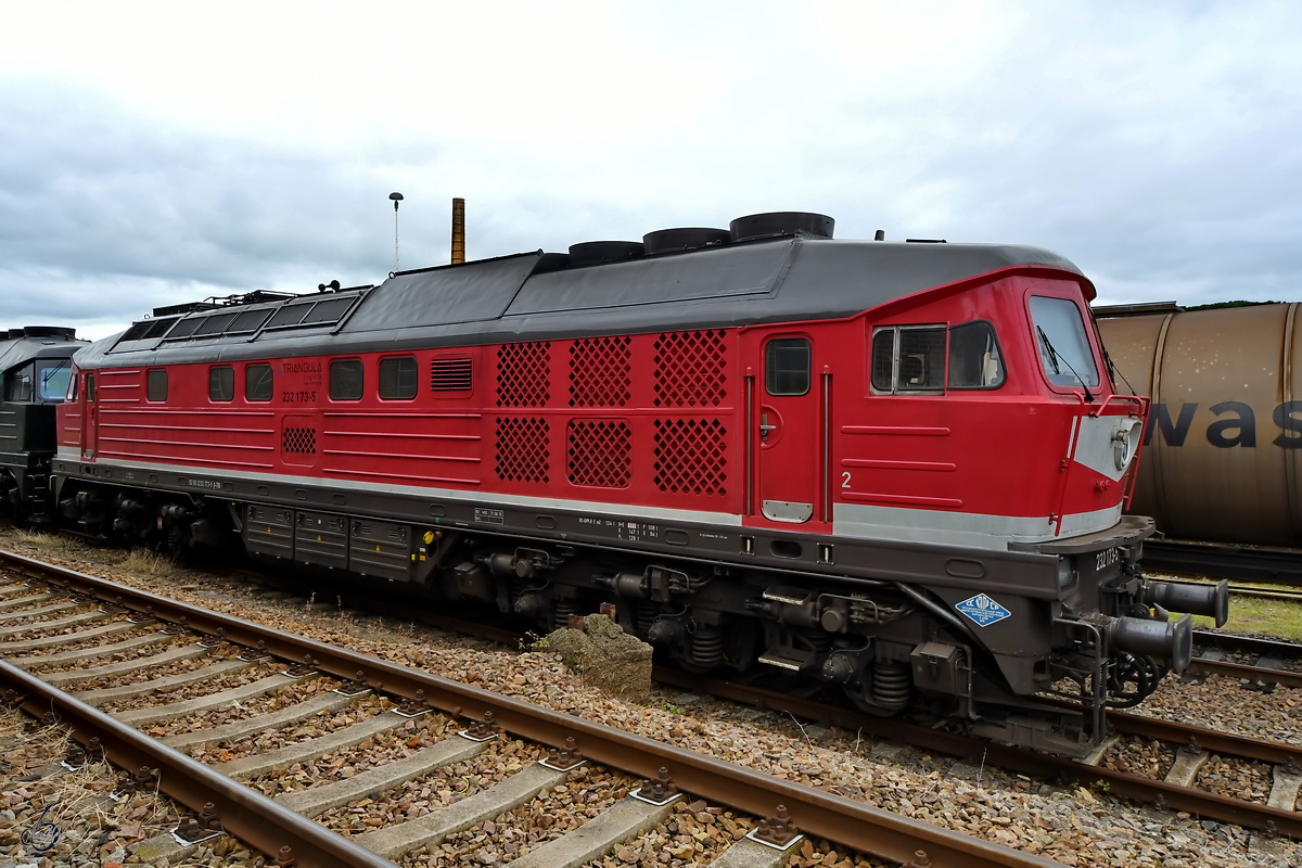 Die Diesellokomotive 232 173-5 von Triangula war Ende September 2020 im sächsischen Eisenbahnmuseum Chemnitz-Hilbersdorf zu sehen.