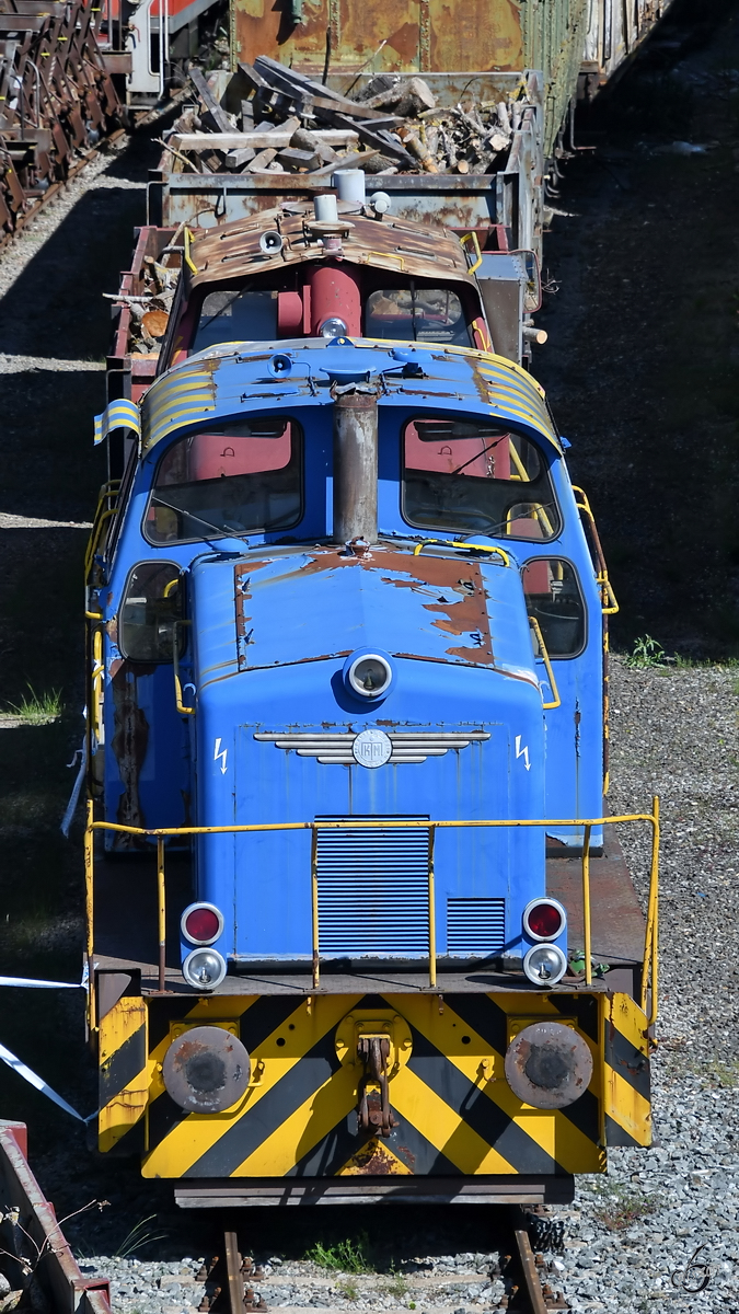 Die Diesellokomotive KM 1 des Herstellers Krauss-Maffei wurde 1965 gebaut.