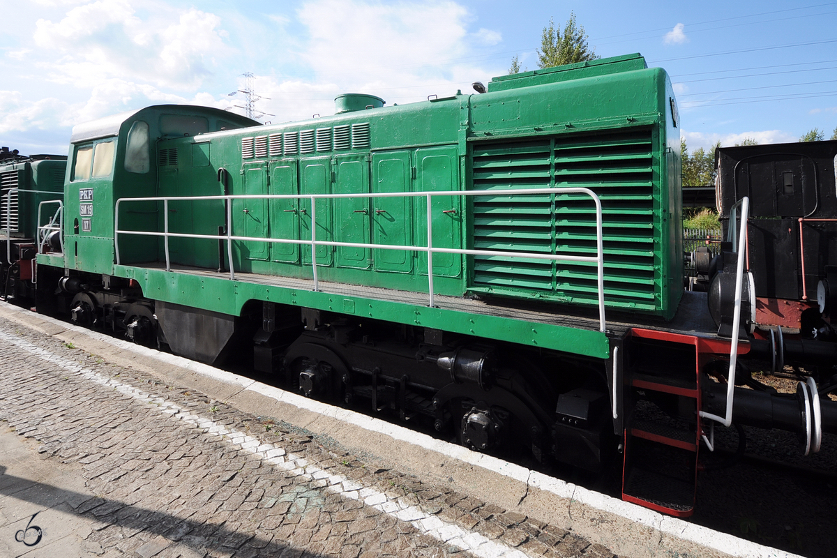 Die Diesellokomotive SM15 im Eisenbahnmuseum Warschau (August 2011)