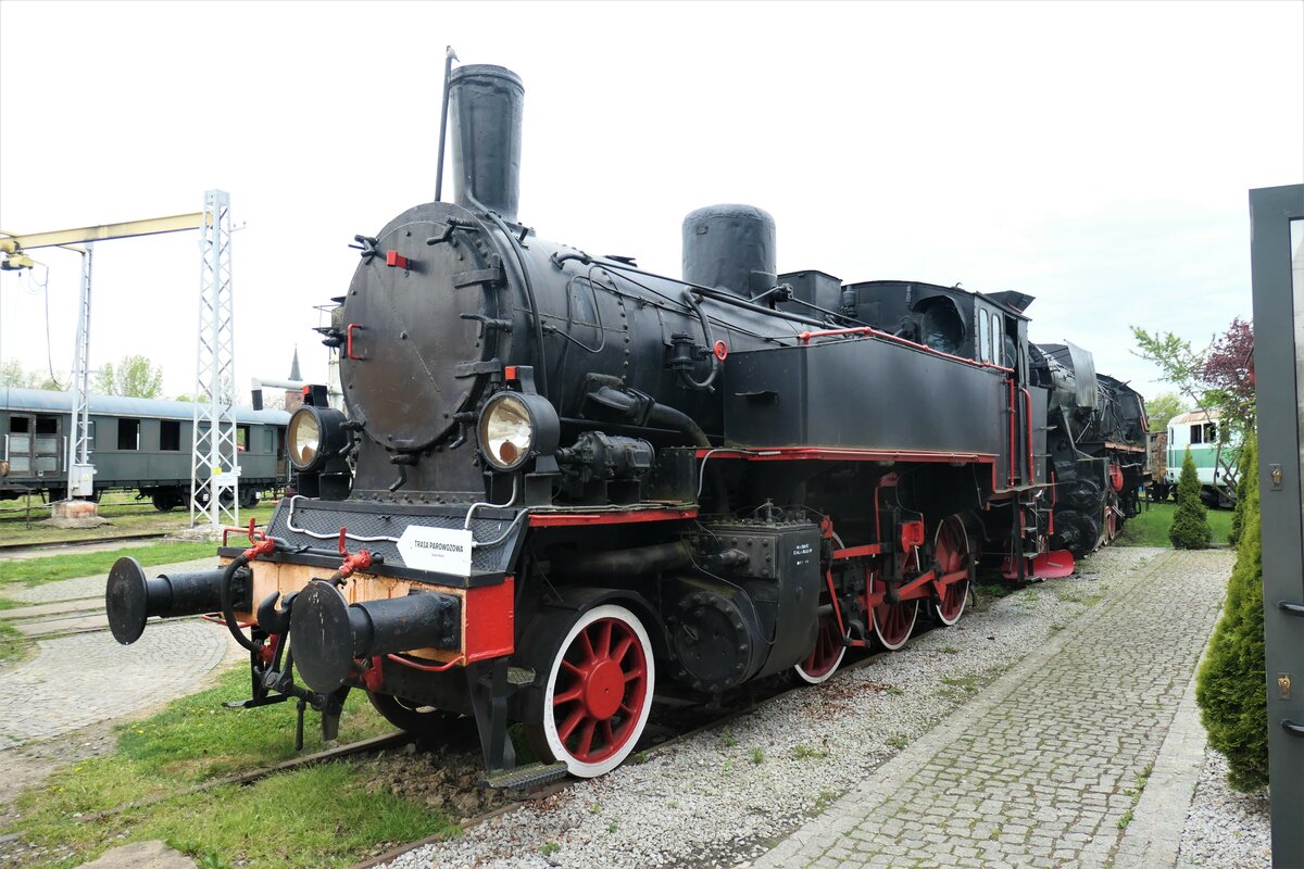 die erhalte preußische T 9.3, KPEV Elberfeld 2118, später DR 91 449, später PKP TKi3-26 im Eisenbahnmuseum Jaworzyna Śląska, fotografiert am 13.05.2023