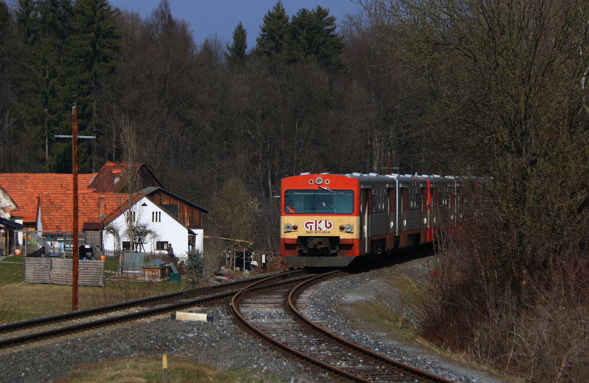 Die gute  Alte   Zeit

3 Vt70 bei Lannach am 16.03.2017